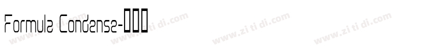 Formula Condense字体转换